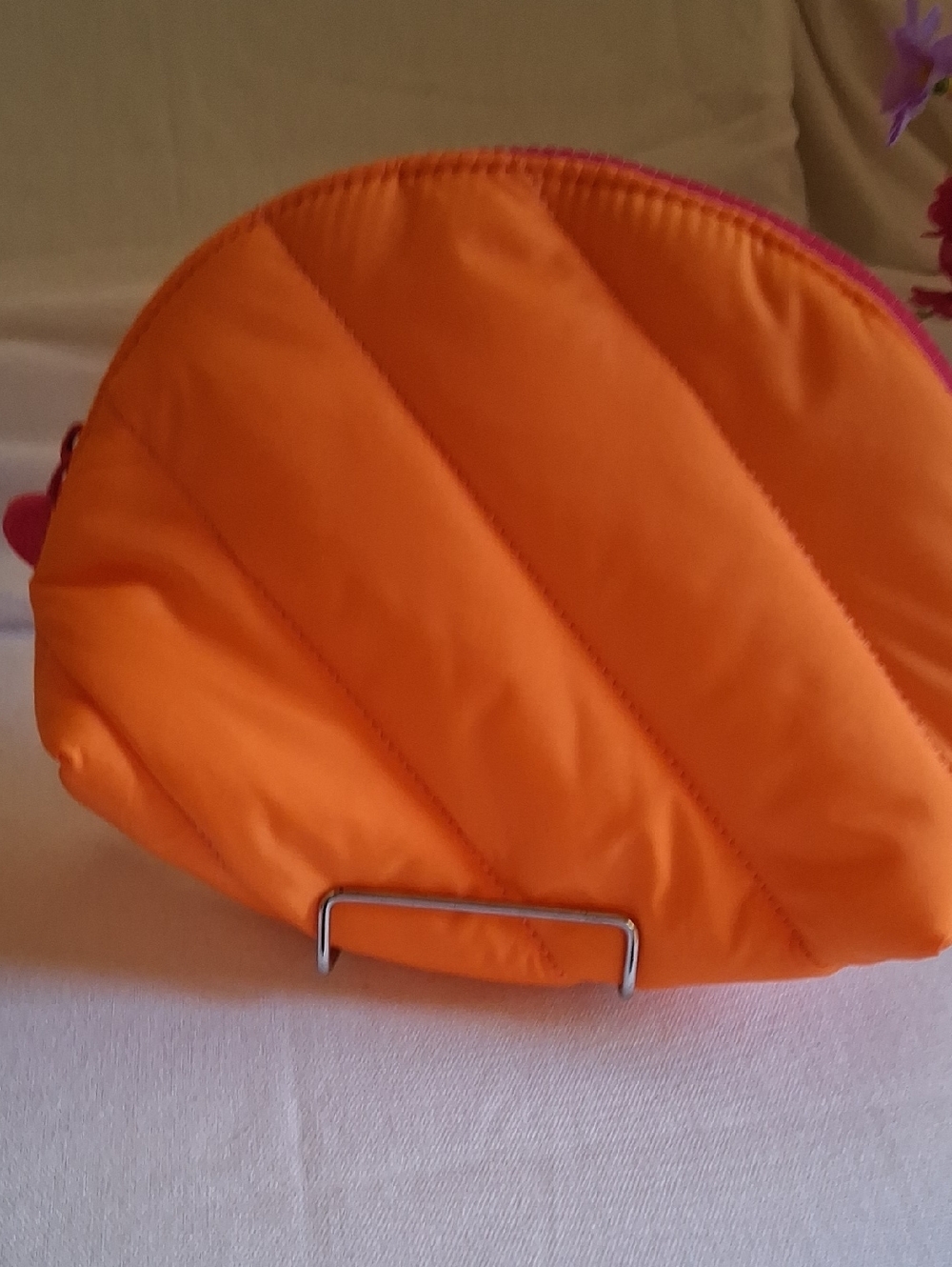 Orange Quilted Cosmetic Pouch – Women Bags Bath And Bodyworks